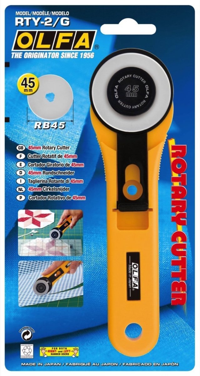 Olfa – Taglierino rotante extra large con lama resistente 45 mm - immagine 2