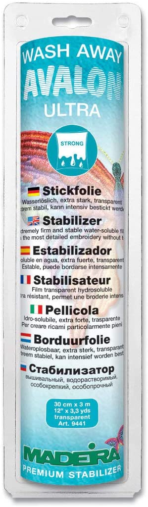 Avalon Ultra-Pellicola idrosolubile extra-forte per ricami pieni